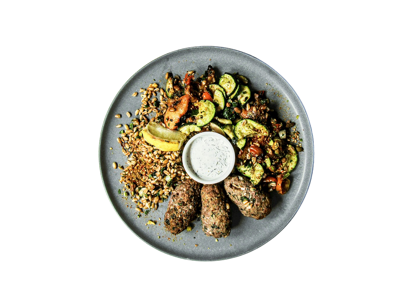 LOWCAL version - Grass Fed Bison Kofta Bowl