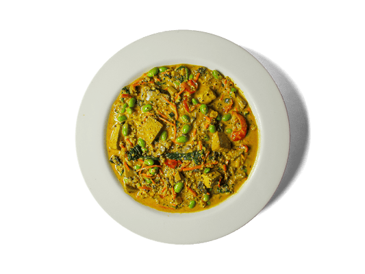 A photo of Organic Thai Coconut Tofu Curry Tofu Soup