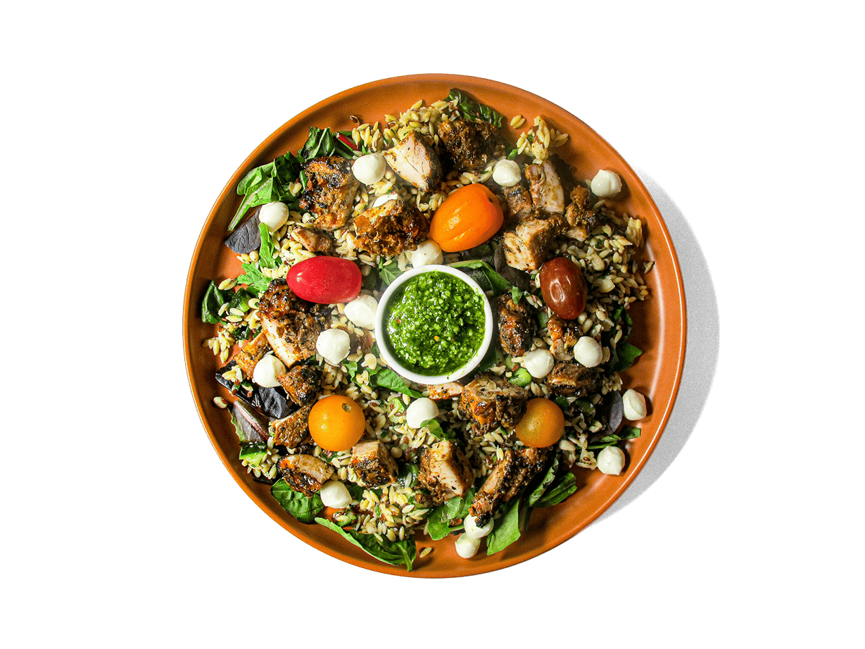 A photo of Mediterranean Pesto Pasta Salad