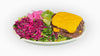 NomNom Burger's Protein Style Smash Burger offers a juicy beef patty wrapped in crisp lettuce instead of a bun, topped with tangy pickled onions and melted American cheese. This low-carb, high-flavor option delivers all the deliciousness of a classic burger with a fresh, lighter twist.