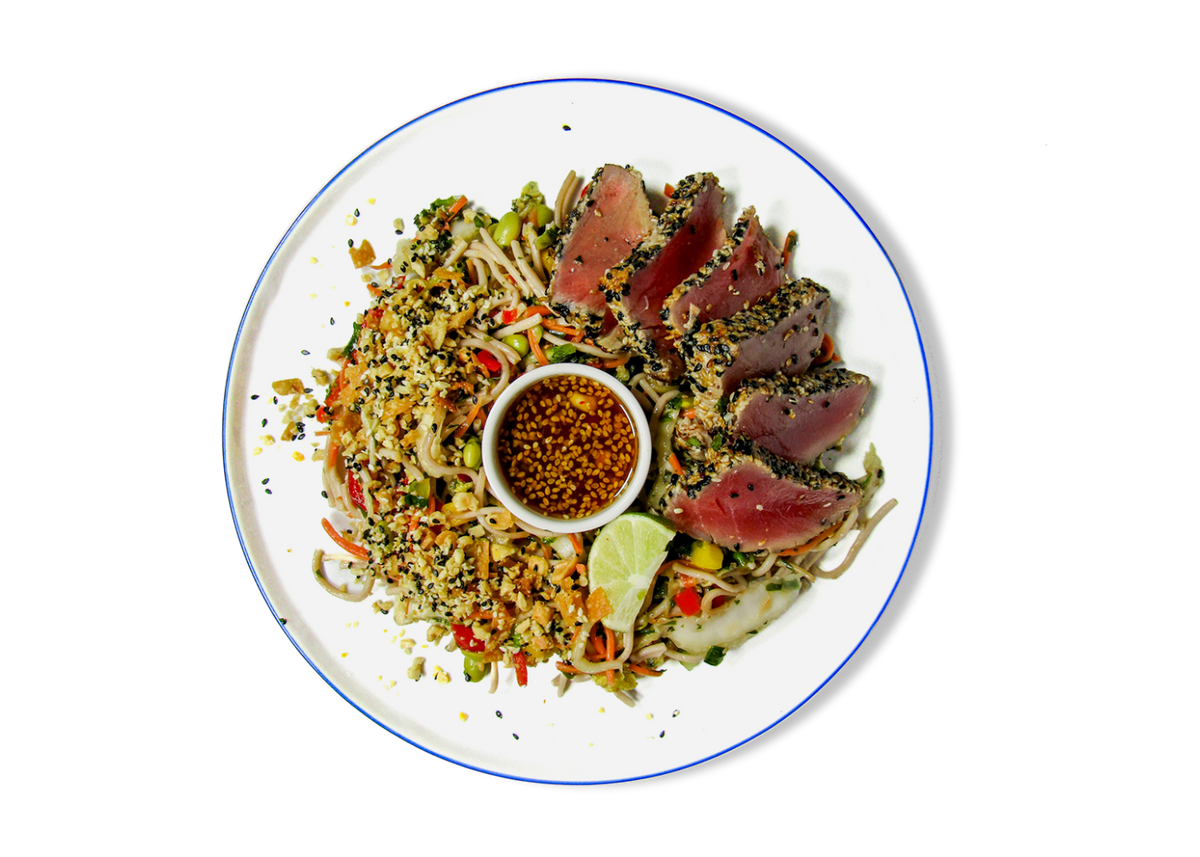 Sesame Crusted Wild Tuna Soba Salad