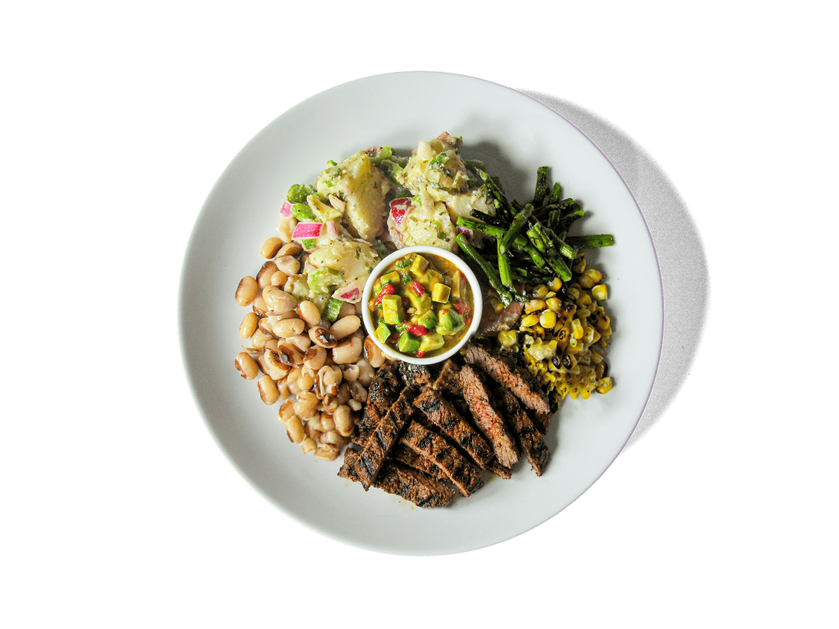 BBQ Grass Fed Steak Plate