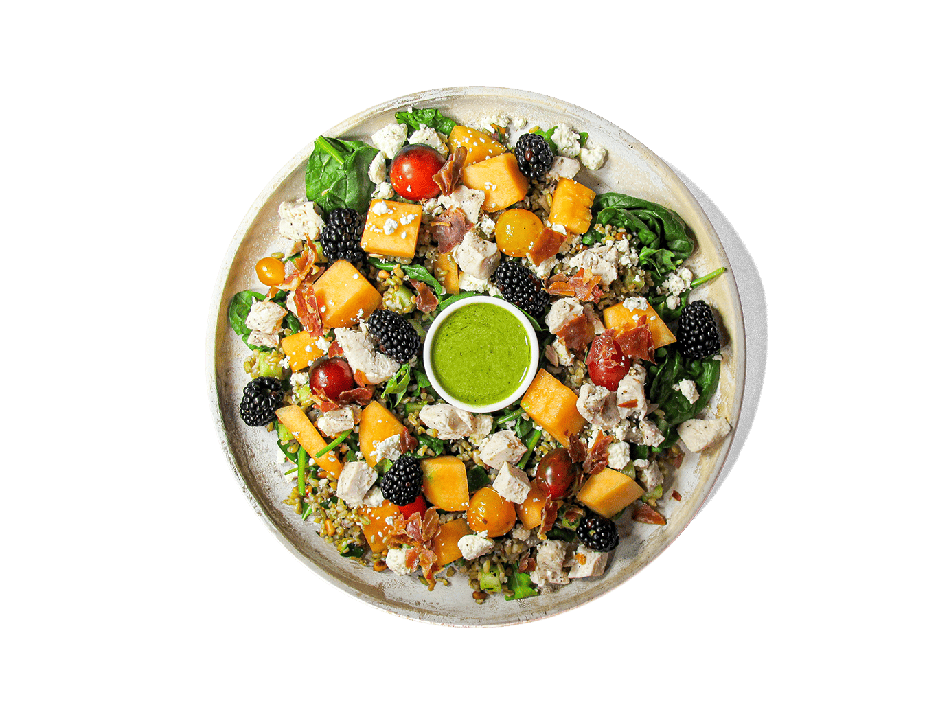 A photo of Melon & Prosciutto Italian Summer Salad