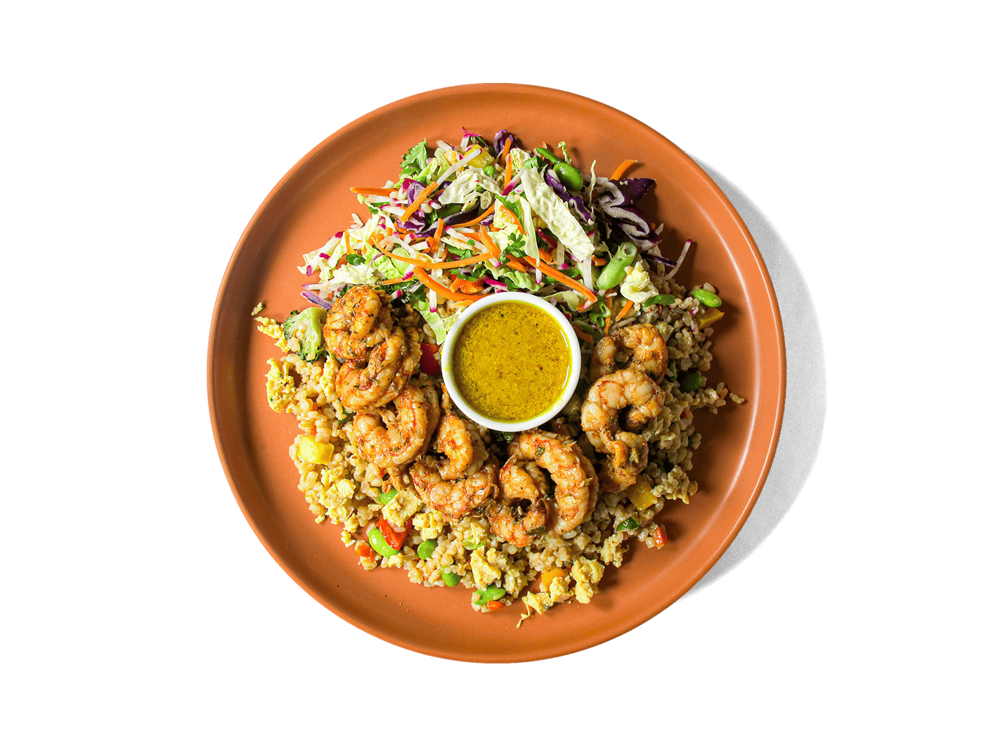 A photo of LOWCAL version - Wild Shrimp Bone Broth Fried Rice