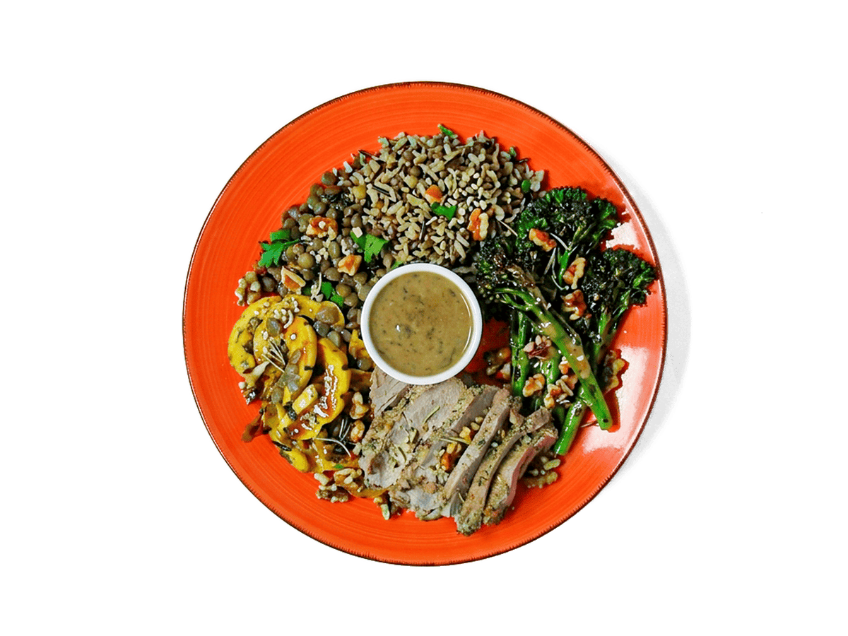 LOWCAL version - Crate-Free Pork Tenderloin Bowl