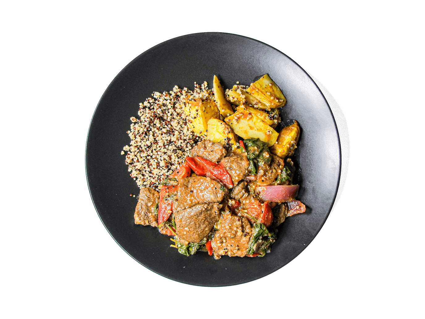 LOWCAL version - Peruvian Grass-Fed Steak Lomo Saltado