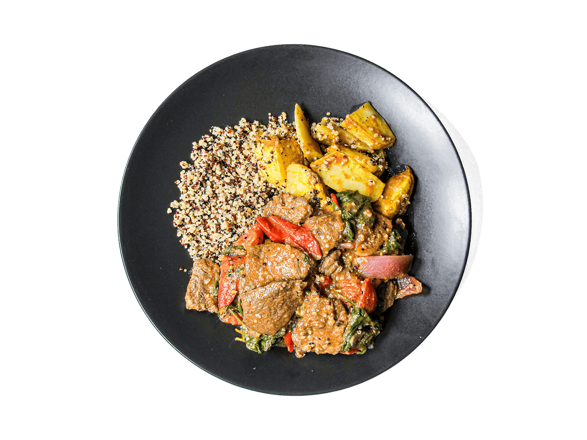 LOWCAL version - Peruvian Grass-Fed Steak Lomo Saltado