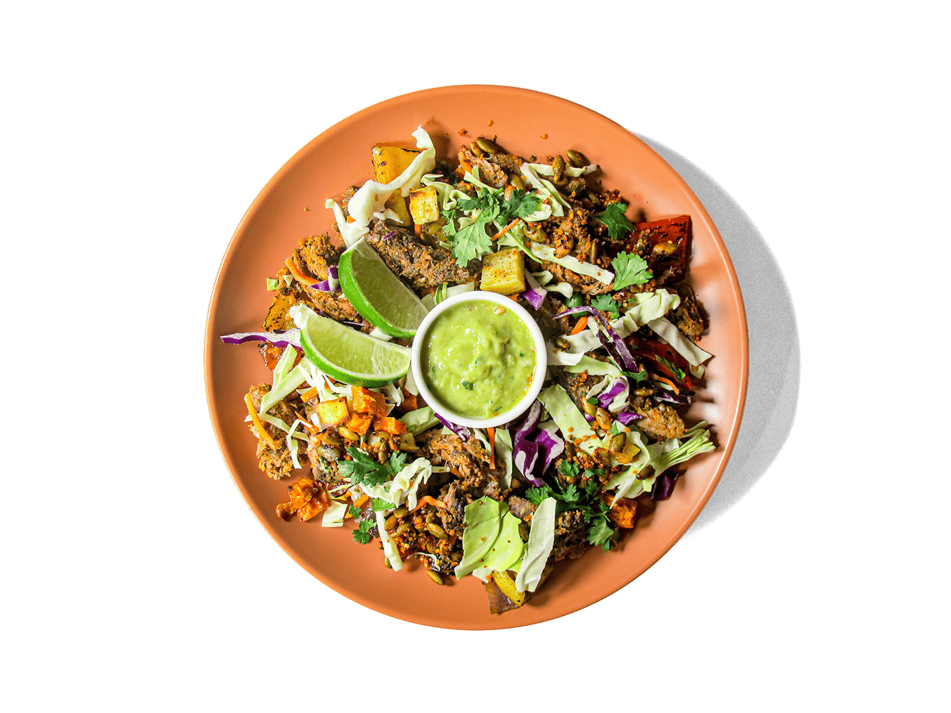 A photo of LOWCAL version - Grass Fed Barbacoa Taco Bowl