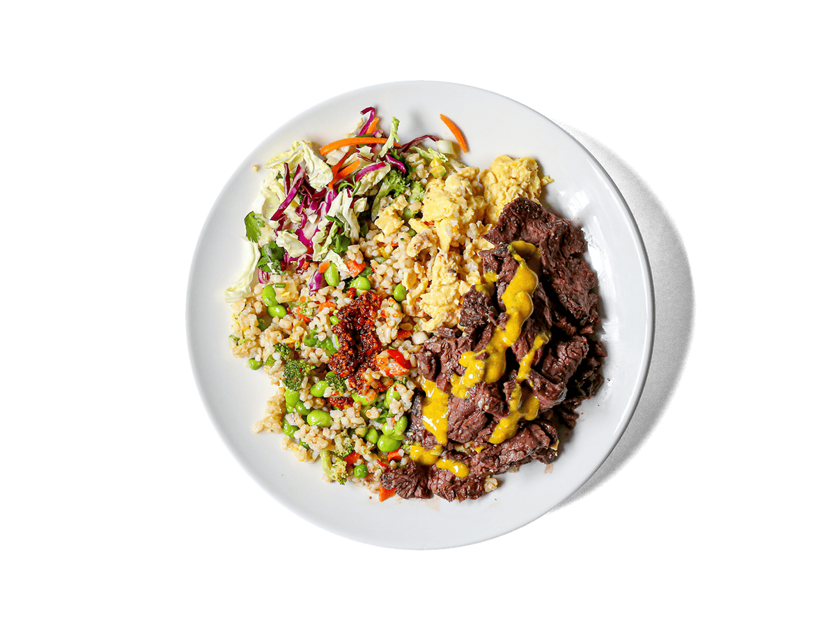 LOWCAL version - Grass Fed Steak Fried Rice