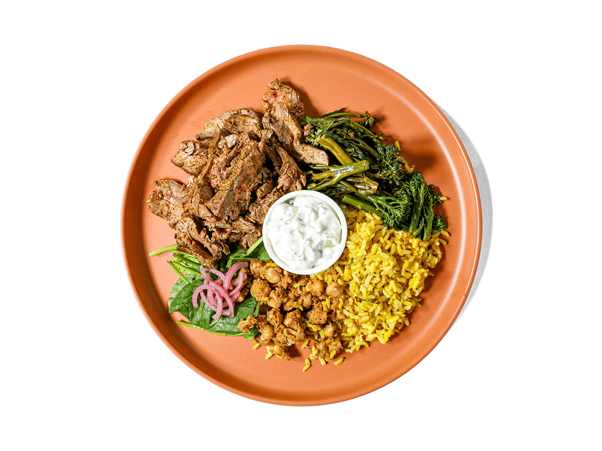 LOWCAL version - Grass Fed Steak Shawarma