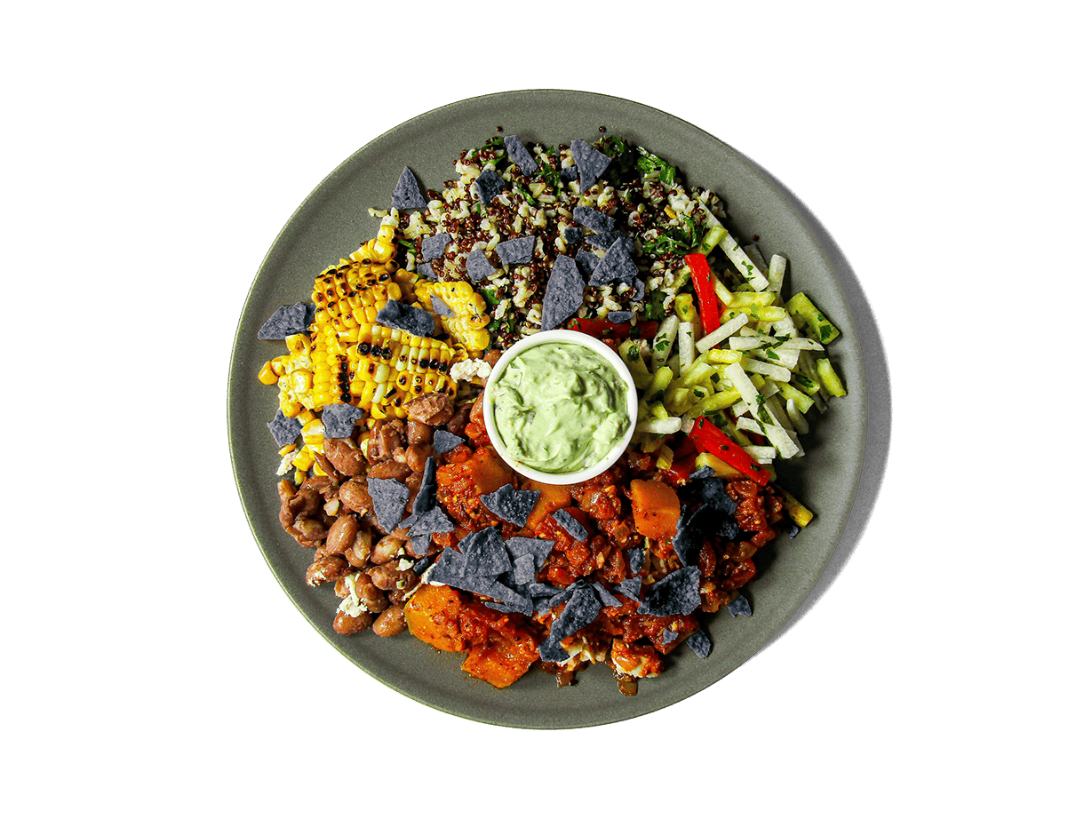 Image of Organic Chicken Tinga Bowl on a plate