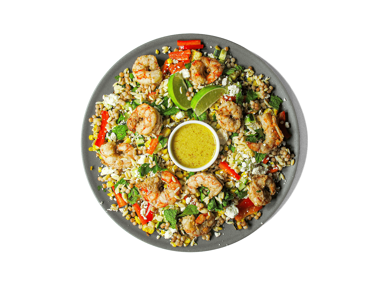 A photo of Garlic-Citrus Wild Shrimp Bowl