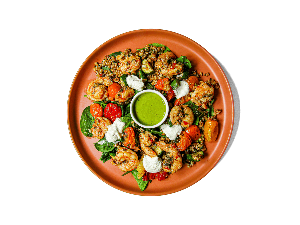 SMALL - Calabrian Wild Shrimp Grain Bowl
