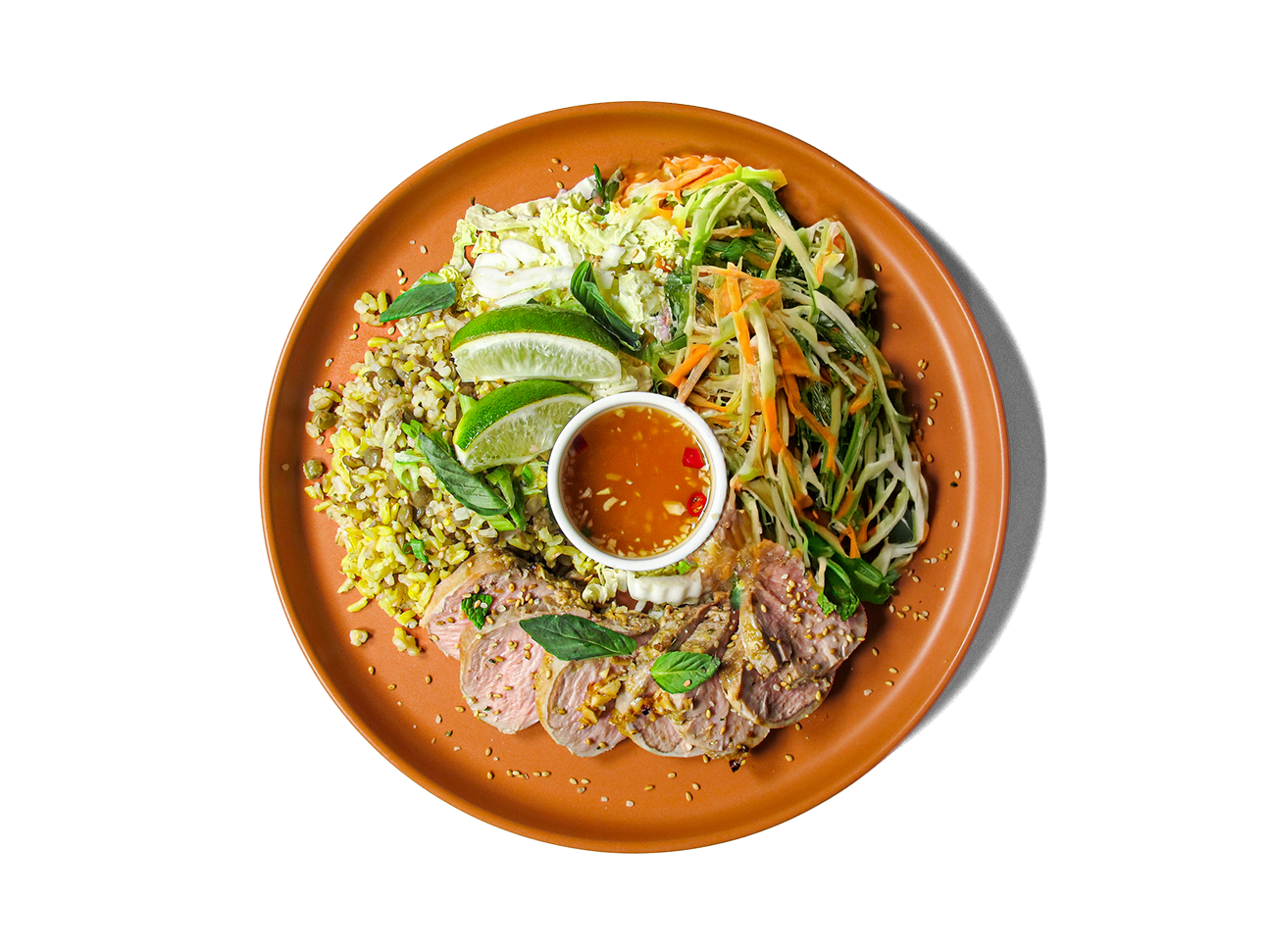 Image of Pastured Pork Bahn Mi Bowl on a plate