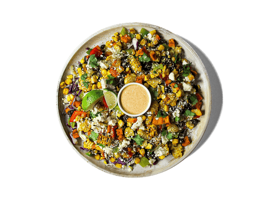 A photo of LOWCAL version - Mexican Elote Vegetarian Bowl
