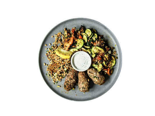 LOWCAL version - Grass Fed Bison Kofta Bowl