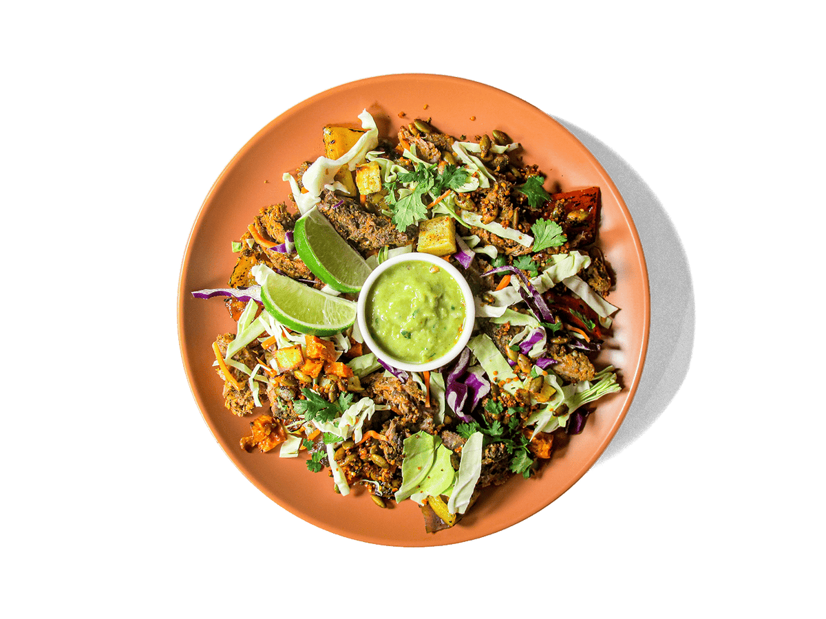 A photo of SMALL - Grass Fed Barbacoa Taco Bowl