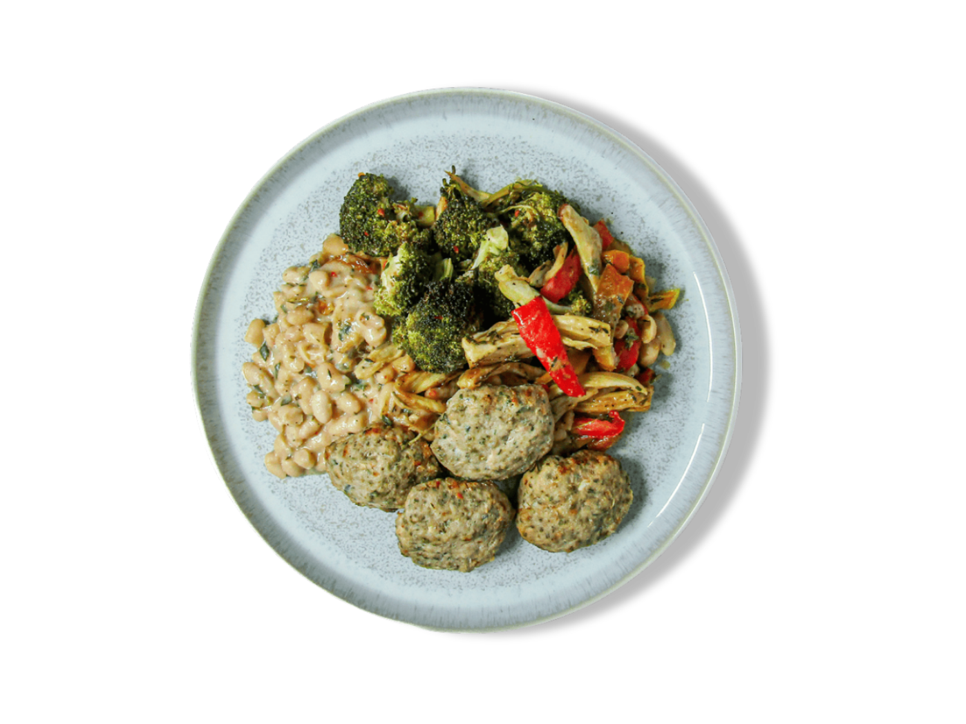 Image of SMALL - Organic Tuscan Turkey Sausage on a plate