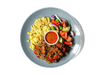 A hearty, slow-simmered blend of pasture-raised ground beef and Provençal-style ratatouille packed with eggplant, zucchini, squash, and bell peppers. Served with a refreshing tomato, cucumber & olive salad and a bold red wine vinaigrette, this dish balances rich flavor with nutrient-dense, high-protein ingredients to support longevity and vitality.