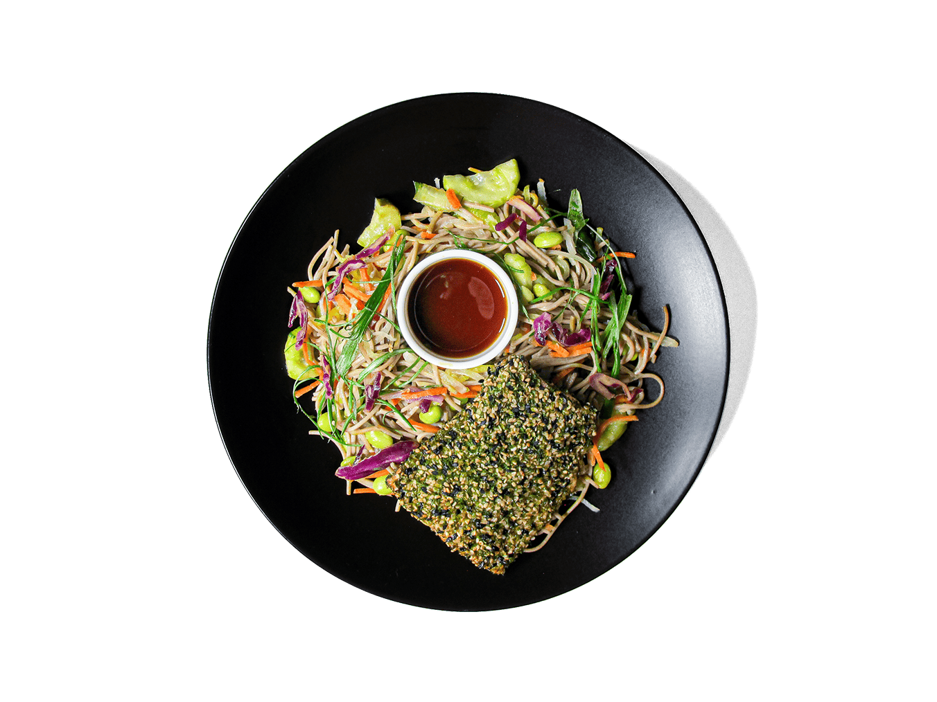 Sesame Crusted Salmon Soba Salad