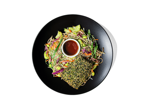 SMALL - Sesame Crusted Salmon Soba Salad