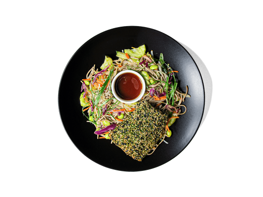 SMALL - Sesame Crusted Salmon Soba Salad