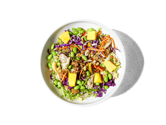 Tender, perfectly cooked chicken breast combined with crisp edamame and tossed in a flavorful sesame soy vinaigrette. This refreshing salad delivers a harmonious blend of savory, nutty, and umami notes, making it a satisfying and healthy choice.