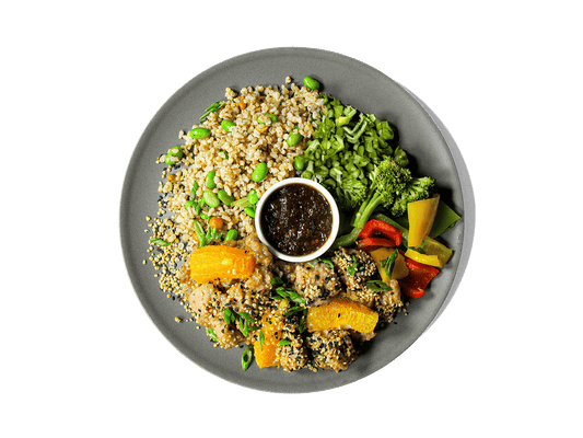 A photo of Our take: Organic Orange Chicken Bowl