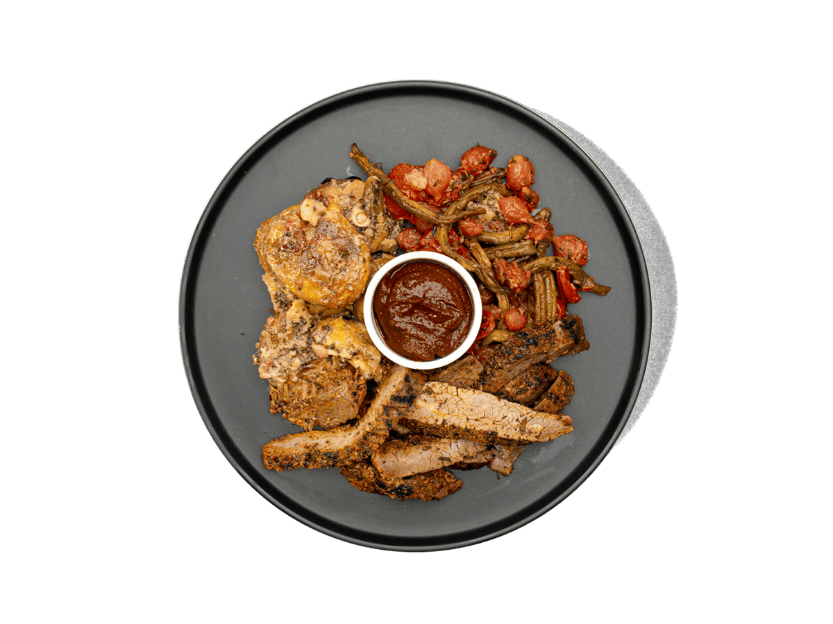 LOWCAL version - Vampire Grass Fed Steak & Garlic Potatoes 