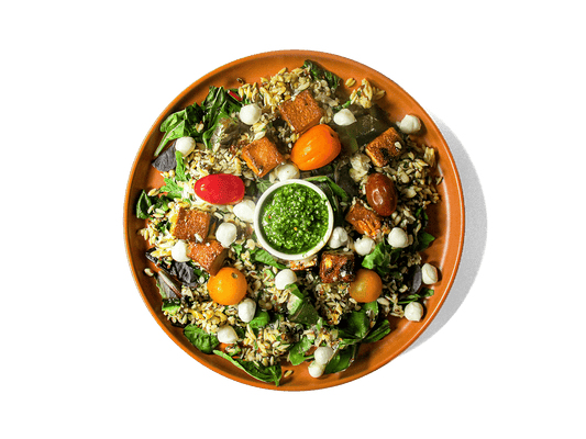 SMALL - Mediterranean Pesto Organic Tofu Pasta Salad