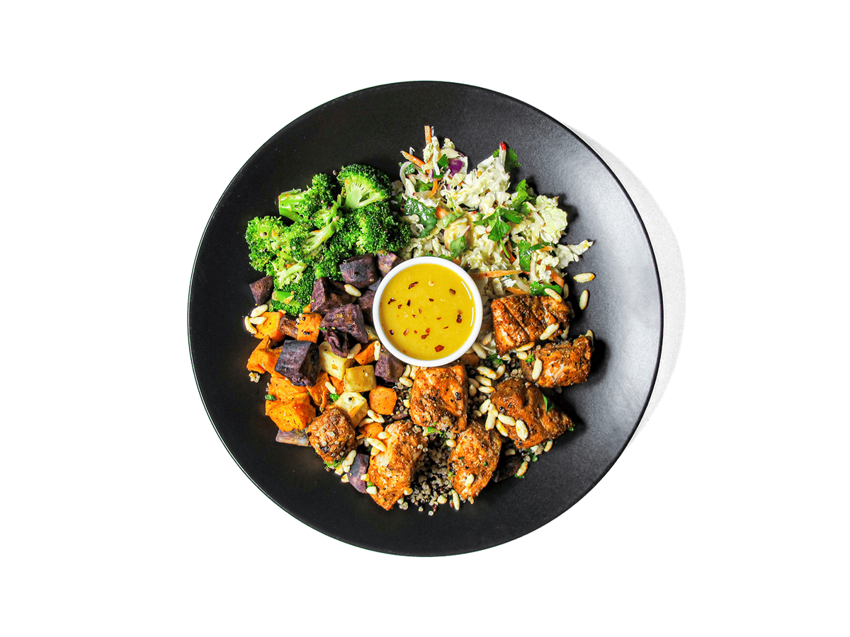 SMALL - Hot Honey Salmon Plate