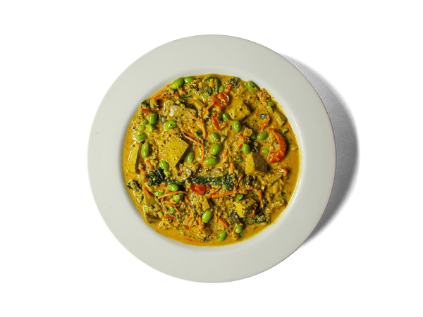 Organic Thai Coconut Tofu Curry Soup (Vegetarian)