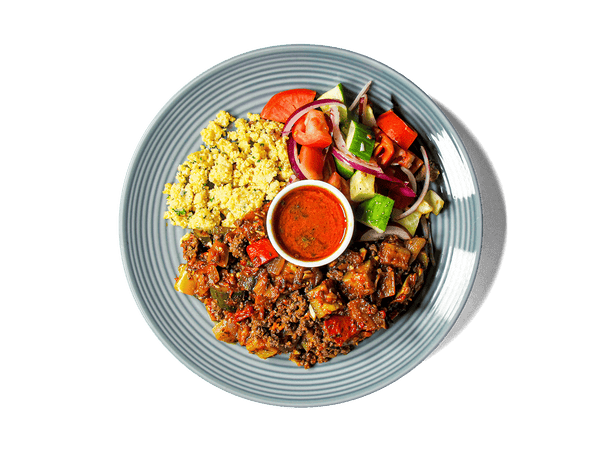 LOWCAL version - Grass Fed Ground Beef Ratatouille