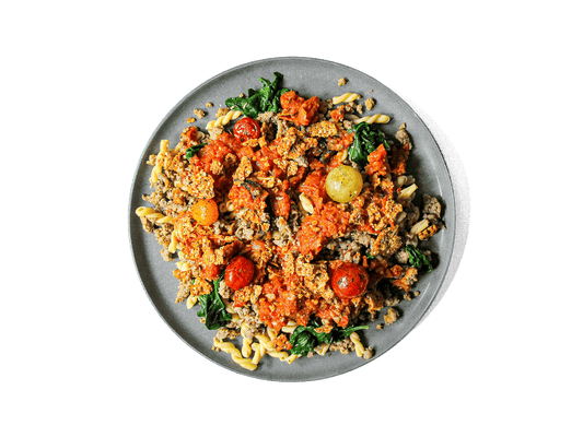 SMALL - Banza Chickpea Gemelli Pasta & Organic Turkey Sausage