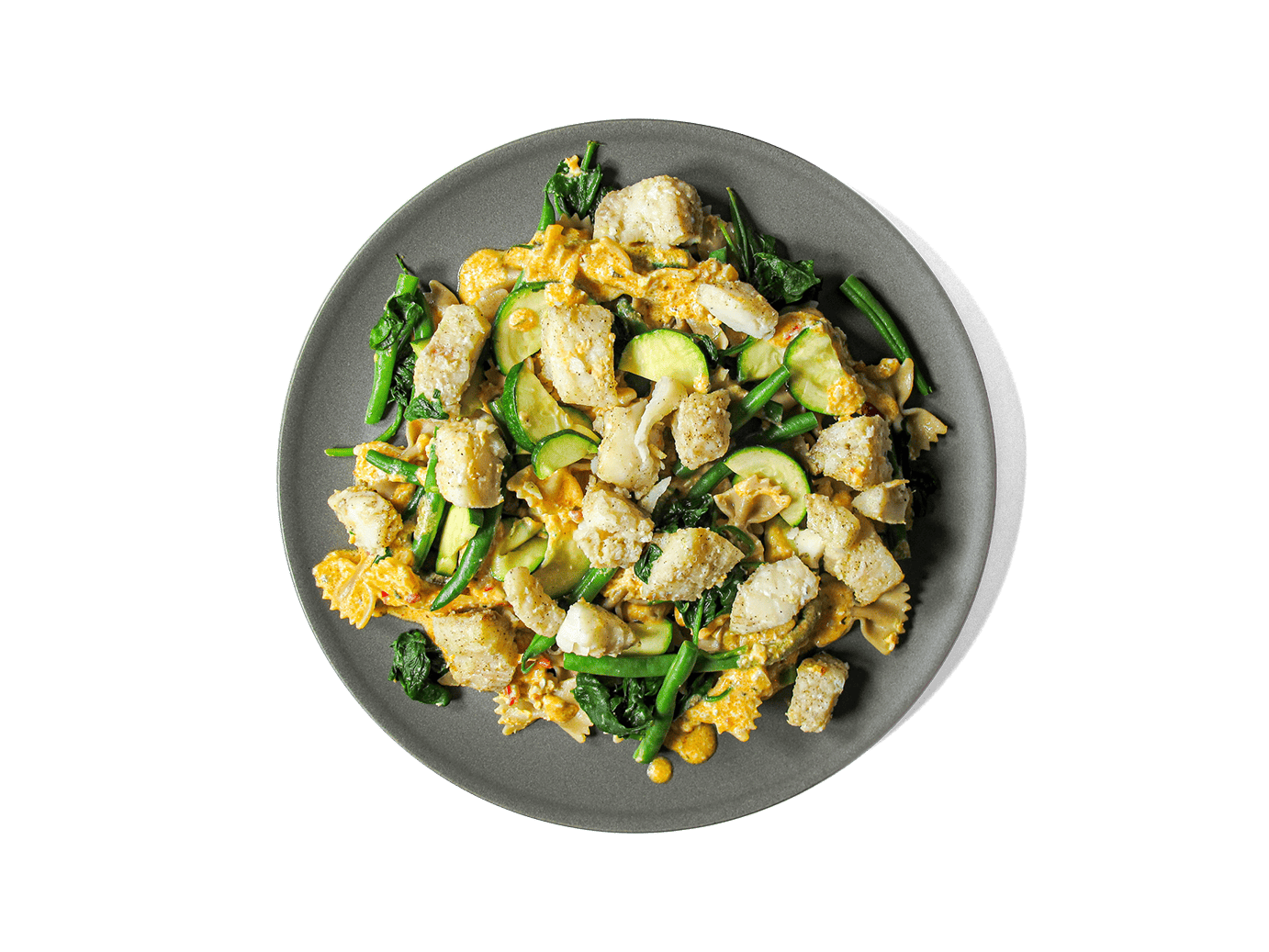 A photo of Creamy Lemon Pasta and Wild Black Cod