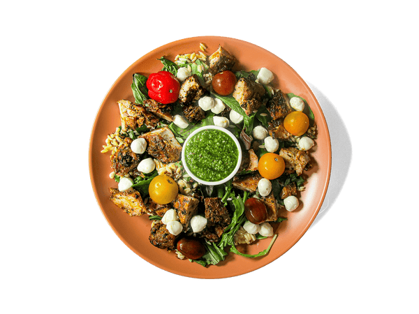 LOWCAL version - Mediterranean Pesto Pasta Salad