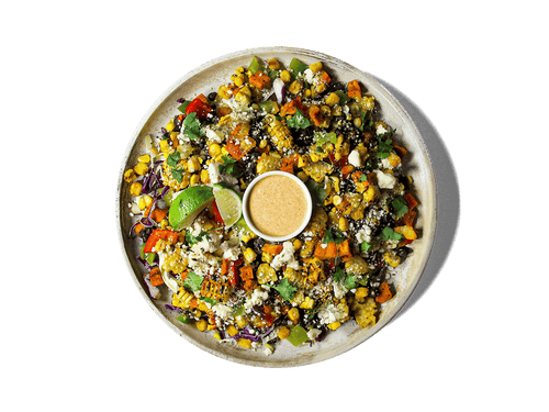 A photo of Mexican Elote Vegetarian Bowl