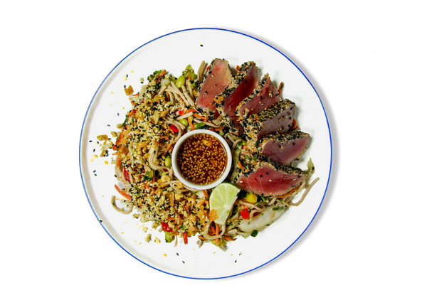 Sesame Crusted Wild Tuna Soba Salad