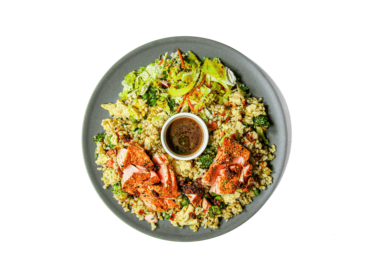 A photo of SMALL - Faroe Island Salmon Fried Rice