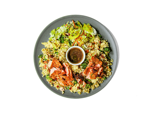 A photo of SMALL - Faroe Island Salmon Fried Rice