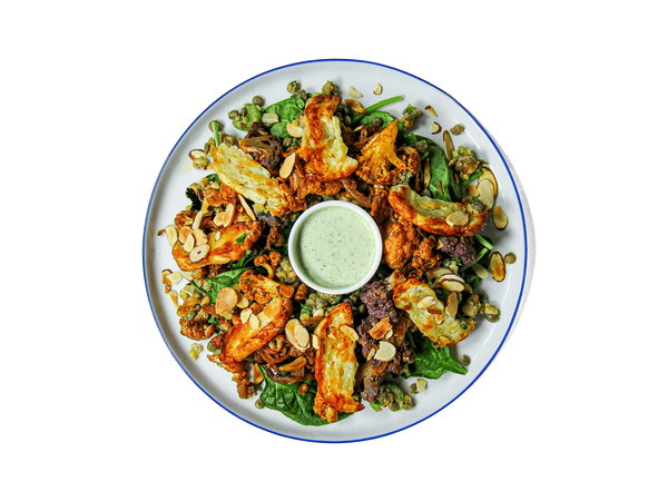 Honey Baked Halloumi Lentil Salad