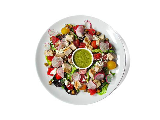 Organic Little Gem and Organic Chicken Salad