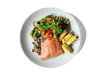 A photo of LOWCAL version - Wild King Salmon Brain Boosting Donburi Bowl