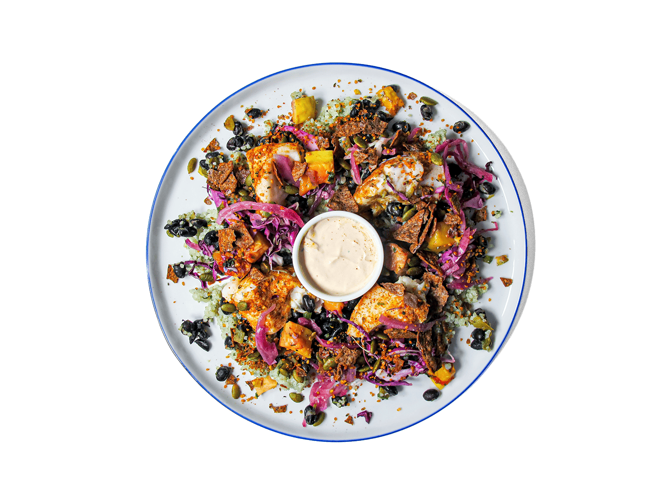 LOWCAL version - Wild Snapper Fish Taco Bowl