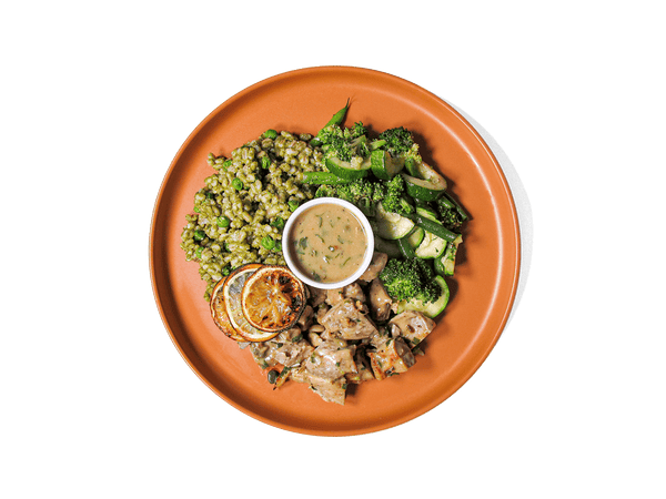 Organic Chicken and Green Tea Piccata