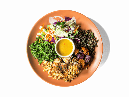 LOWCAL version - Hot Honey Organic Chicken Plate