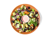 This plant-powered take on the classic Waldorf features crisp apples, heirloom beans, red grapes, celery, and shaved red onion over a bed of super greens. Roasted tofu adds clean, satisfying protein, while a crunchy pumpkin walnut brittle and creamy blood orange dressing bring balance and bold flavor. Packed with fiber, plant protein, and antioxidants to support energy, gut health, and longevity.
