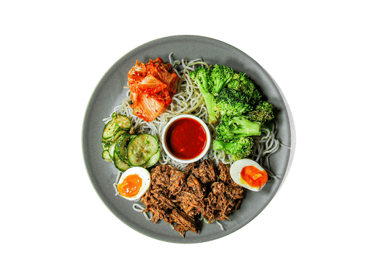 Korean Grass Fed Short Rib and Kimchi Bowl