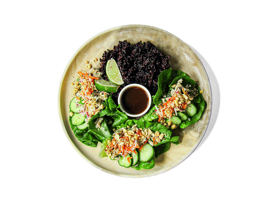 LOWCAL version - Organic Chicken Larb Lettuce Cups