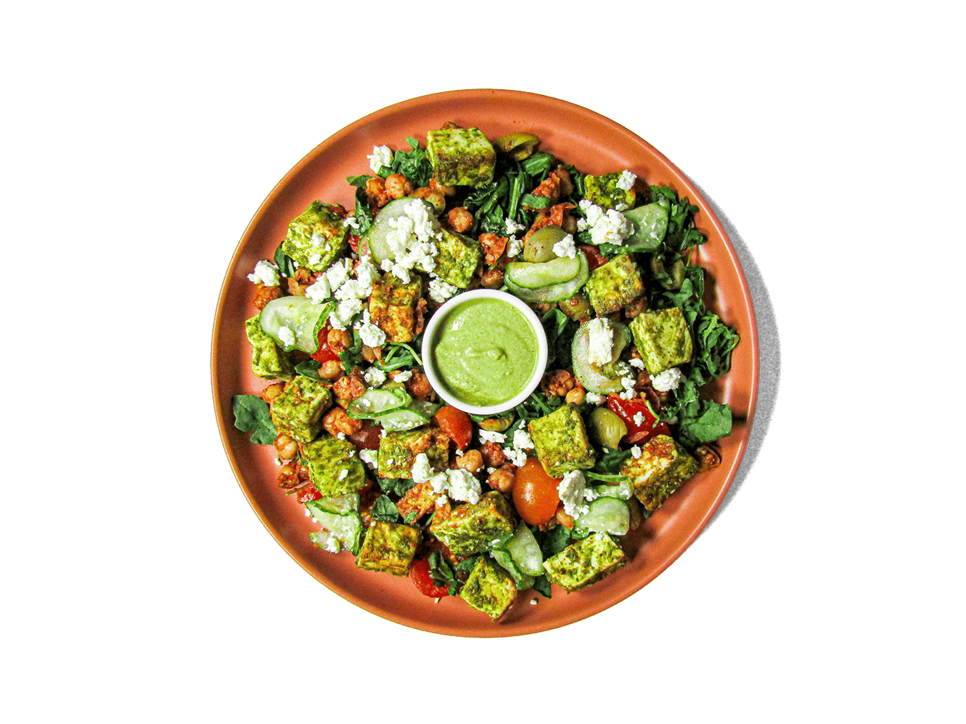 Organic Green Harissa Paneer Salad